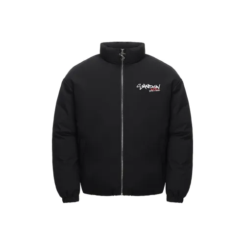 STK SMALL TOWN KID Хлопковый пуховик Унисекс Черный