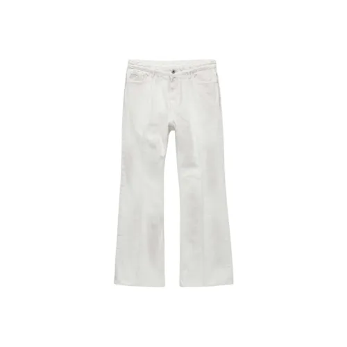 COOR Джинсы Унисекс Винтажный Белый