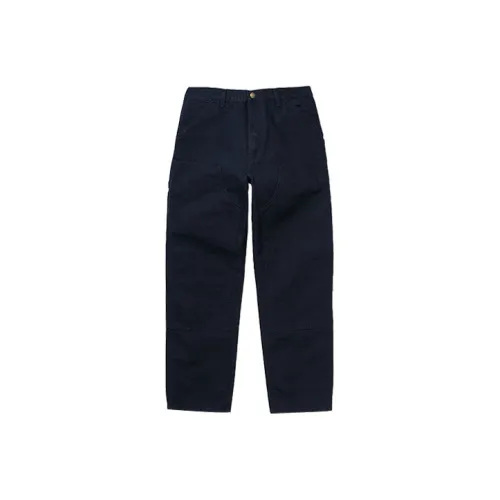 Carhartt WIP FW21 Double Knee Pants Casual Pants Unisex Navy Blue