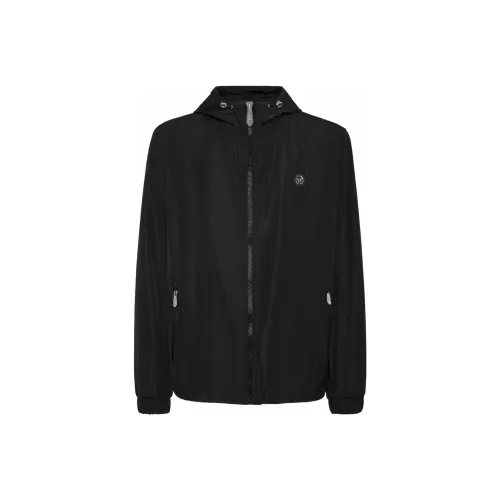 PHILIPP PLEIN Мужские черные куртки