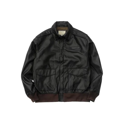 AKCLUB Mororcycle Diaries series Кожаная куртка мужская темно-коричневая