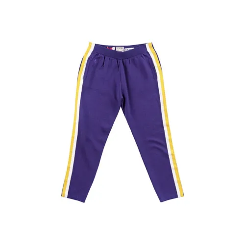 Mitchell Ness Фиолетовые Мужские Вязаные Тренировочные Штаны