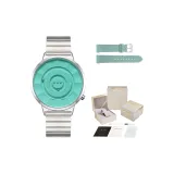 Бирюзовый бамбук, стальной браслет