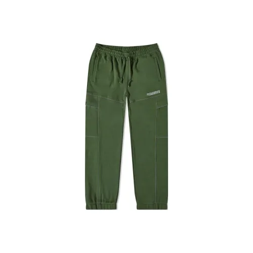 PLEASURES Штаны с манжетами Умеренный Тренировочные брюки Унисекс Мужской Зеленый
