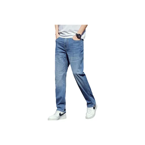 DANIUCHUANSHUO Джинсы Мужские Синие