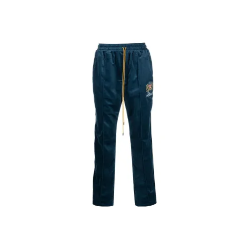 RHUDE Бирюзовые Мужские Вязаные Спортивные Штаны