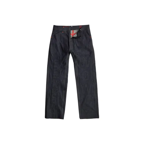 г Звезда RAW Walter Van Beirendonck Collaboration Темно-синие Унисекс Джинсы