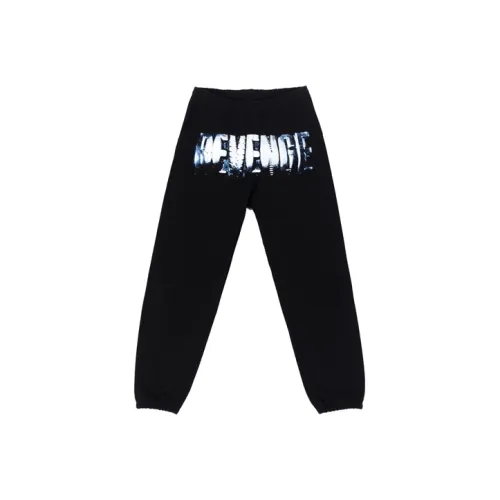 Revenge Прямой крой Брюки Повседневные Унисекс Черные