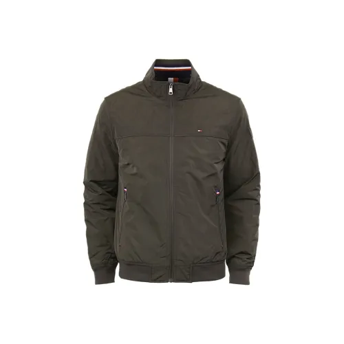 Tommy Hilfiger Хлопковый пуховик Мужской Армейский зеленый