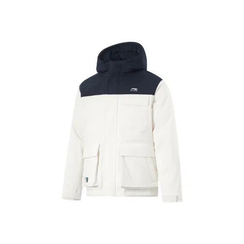 LINING Sports Trend Series Пуховик Мужской Айвори