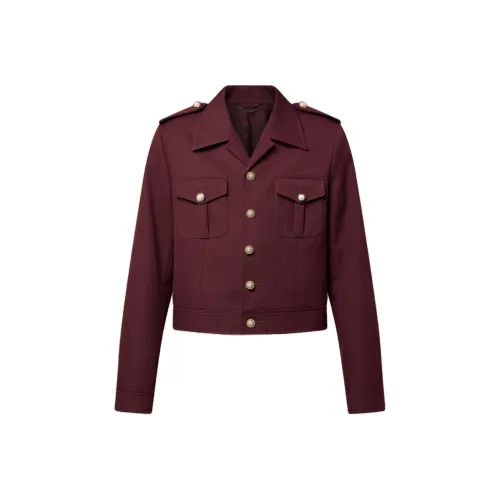 LOUIS VUITTON SS24 Куртки и Пальто Мужской Темно-Красный