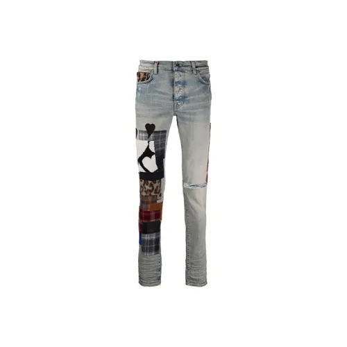 AMIRI Men's Blue Jeans AMIRI Мужские синие джинсы