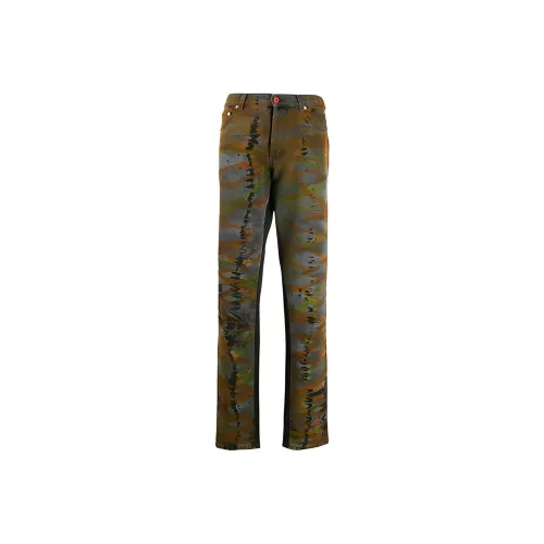 HERON PRESTON Green Men's Jeans HERON PRESTON Зеленые Мужские Джинсы