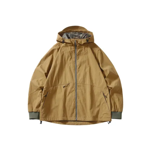 SET FUNS Outdoor Стиль Куртка Весенний и Осенний Мужской Имбирно-Желтый