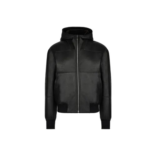 FERRAGAMO FW23 Кожа Куртка Мужская Коричневая