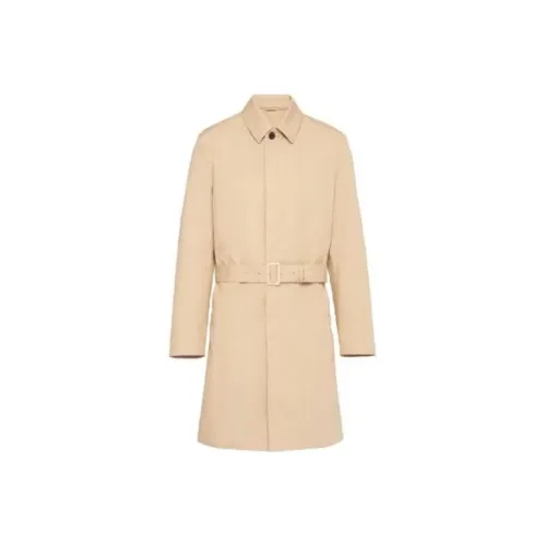 PRADA FW22 Тренчкот Мужской Бежевый