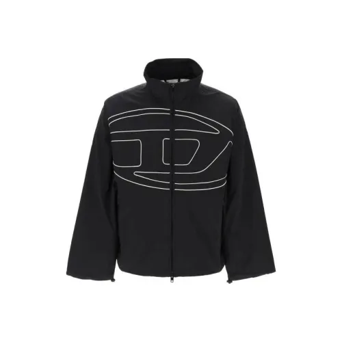 DIESEL Мужские черные куртки