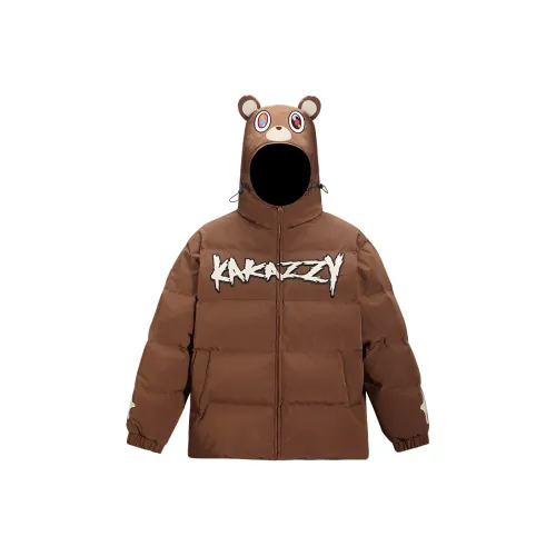 KAKAZZY Хлопковый пуховик унисекс коричневый