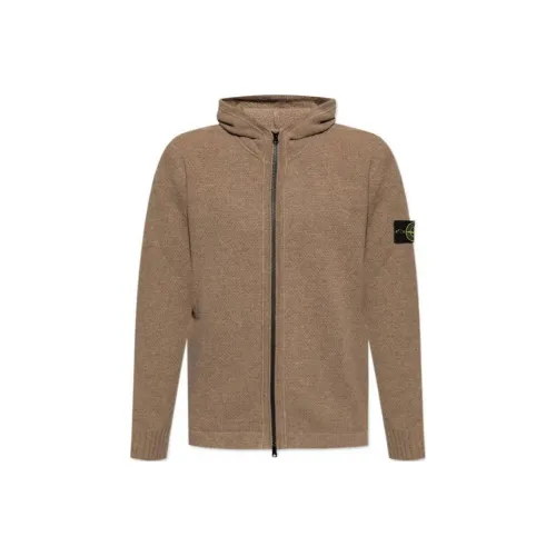 STONE ISLAND Коричневый Мужской Куртки