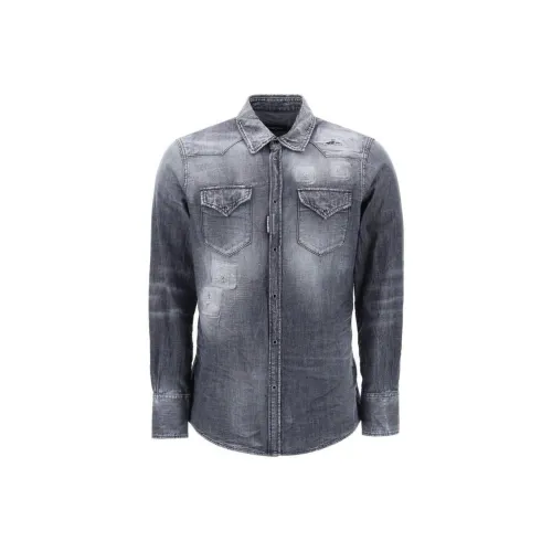 DSQUARED 2 SS24 Куртки и Пальто Мужской Серый