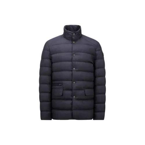 Moncler Malinvern Series Пуховик Мужской Морской Синий
