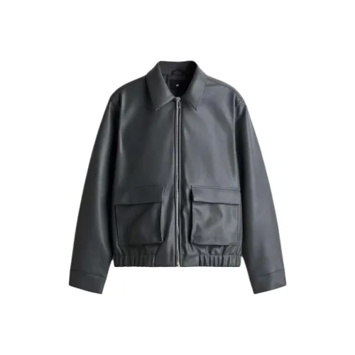 H M Куртки и Пальто Мужской Темно-Серый