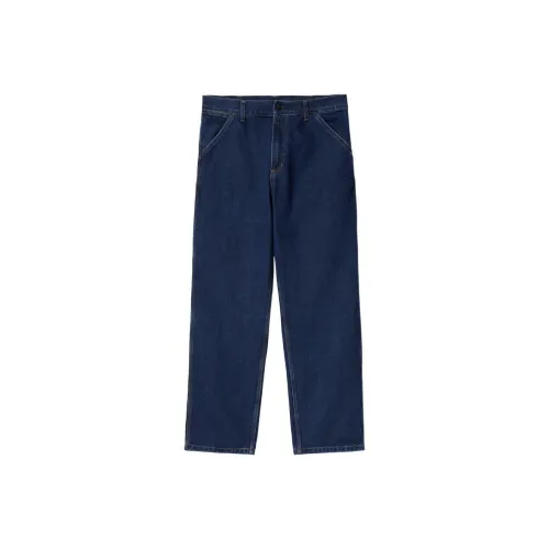 Carhartt WIP Blue Men's Jeans Кархартт WIP Синий Мужской Джинсы