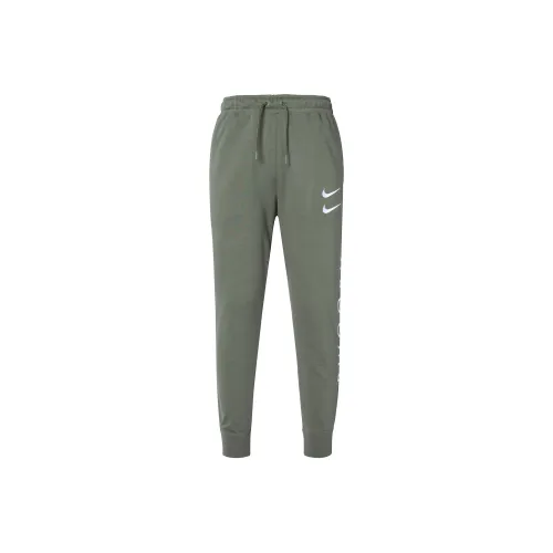 Nike Зеленые Мужские Вязаные Тренировочные Штаны