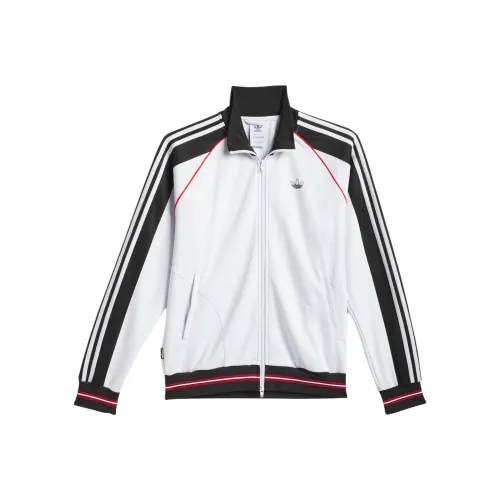 Adidas Originals Tyshawn TRCK JK Куртки Пальто Унисекс Кристально-белый Черный Светло-красный