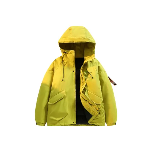 Gwola Пуховик Унисекс Неоново-Желтый