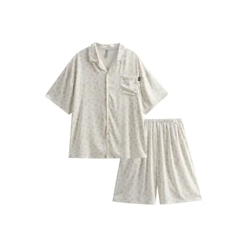 Same Language Пижамный комплект Мужской Светлый Абрикос · Цветочный принт