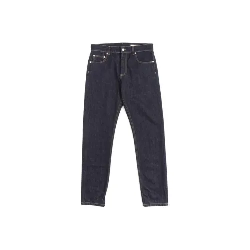 Alexander McQueen Blue Men's Jeans Александр Маккуин Синий Мужской Джинсы