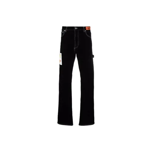 HERON PRESTON Мужские черные джинсы