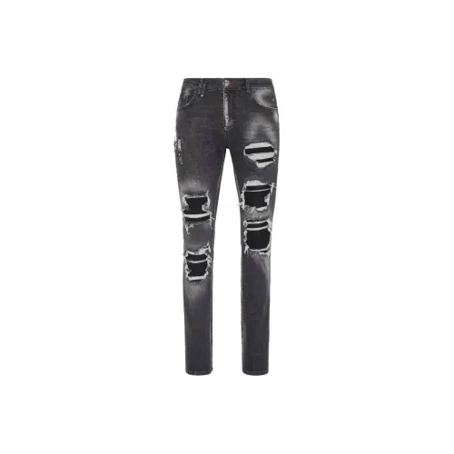 PHILIPP PLEIN Черные Мужские Джинсы