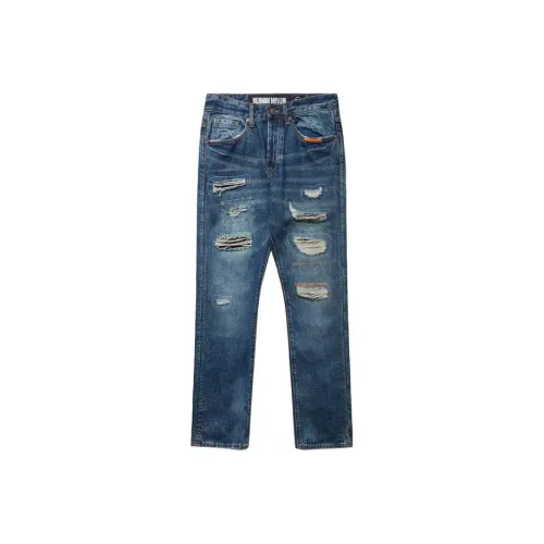 BILLIONAIRE BOYS CLUB CO-TITLED Blue Men's Jeans BILLIONAIRE BOYS CLUB CO-TITLED Синий Мужские Джинсы