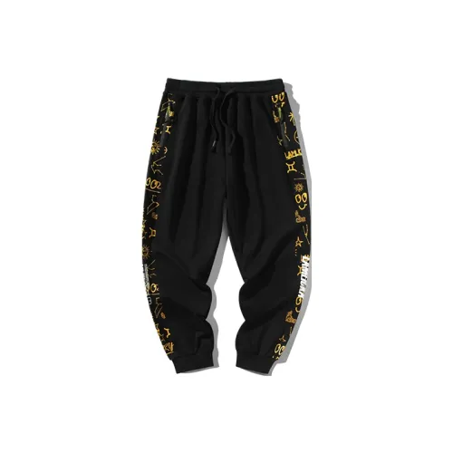 LAMLICKA Повседневные брюки Унисекс Черный