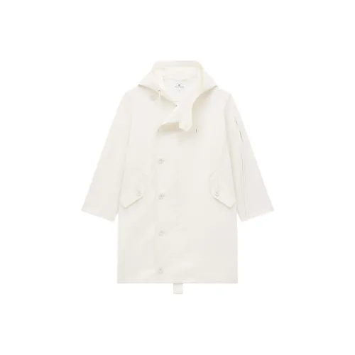 COURREGES SS24 Military Style Cotton PARKA Coat Men's Ecru Beige COURREGES SS24 Военный стиль Хлопок Парка Пальто Мужской Экрю Бежевый