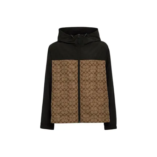 COACH SS24 Куртки и Пальто Мужской Хаки