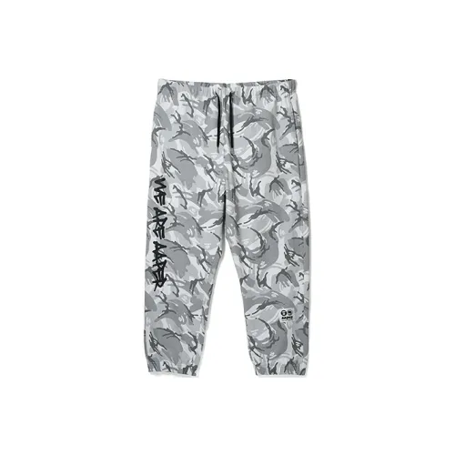 LINING Вязаные тренировочные брюки мужские белый камуфляж