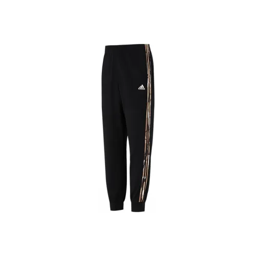Adidas Черные Мужские Вязаные Тренировочные Штаны