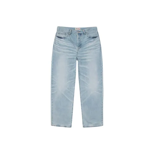 Stussy SS25 Большой OL' Джин Винтаж Деним Джинсы Унисекс