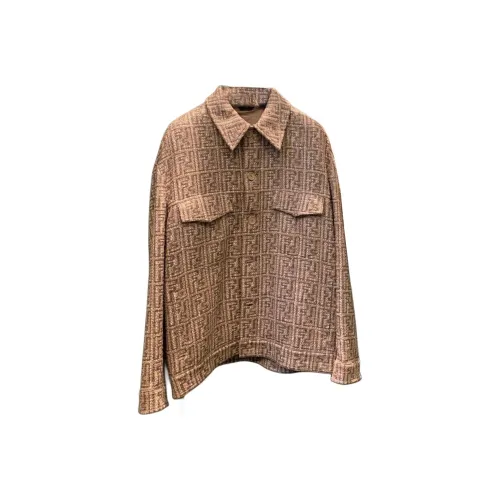 FENDI Куртки и Пальто Мужской Коричневый