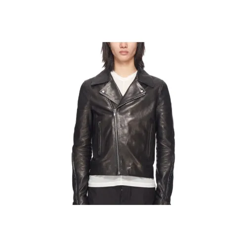 RICK OWENS SS23 Черные Мужские Кожаные Куртки