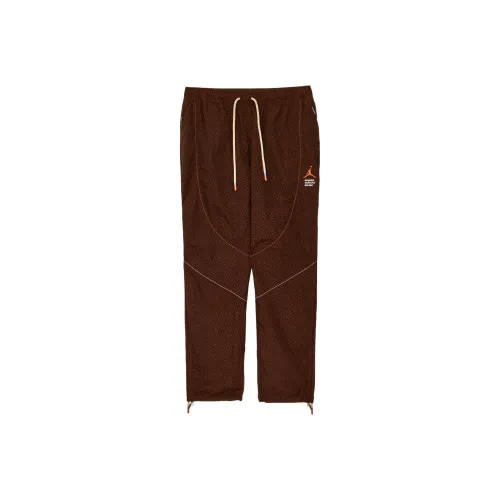 Jordan x Maison Chateau Rouge Вязаные тренировочные брюки Мужские Светло-желтый Умбра