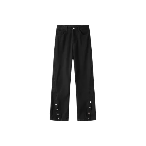 TESTUNG Черный Унисекс Джинсы