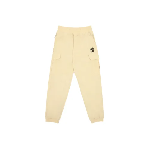 MLB New York Yankees Вязаные тренировочные штаны унисекс бежевые