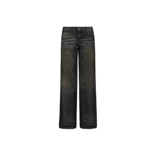 Fax Copy Express Черные Унисекс Джинсы