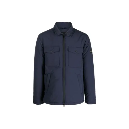 BARBOUR Хлопковый пуховик Мужской Navy Blue
