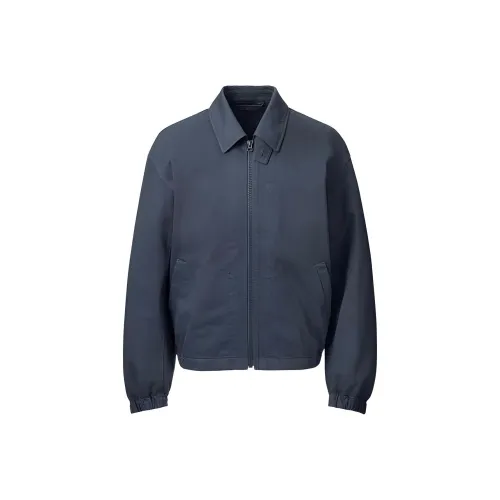 UNIQLO SS24 Куртки Пальто Мужской Темно-синий