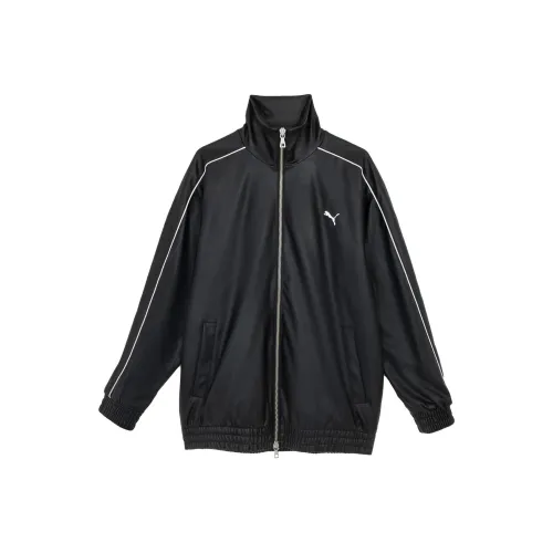 PUMA T7 OVERSIZED ПЛЕЙТЕР Дорожка Куртка Куртки Пальто Унисекс Черный